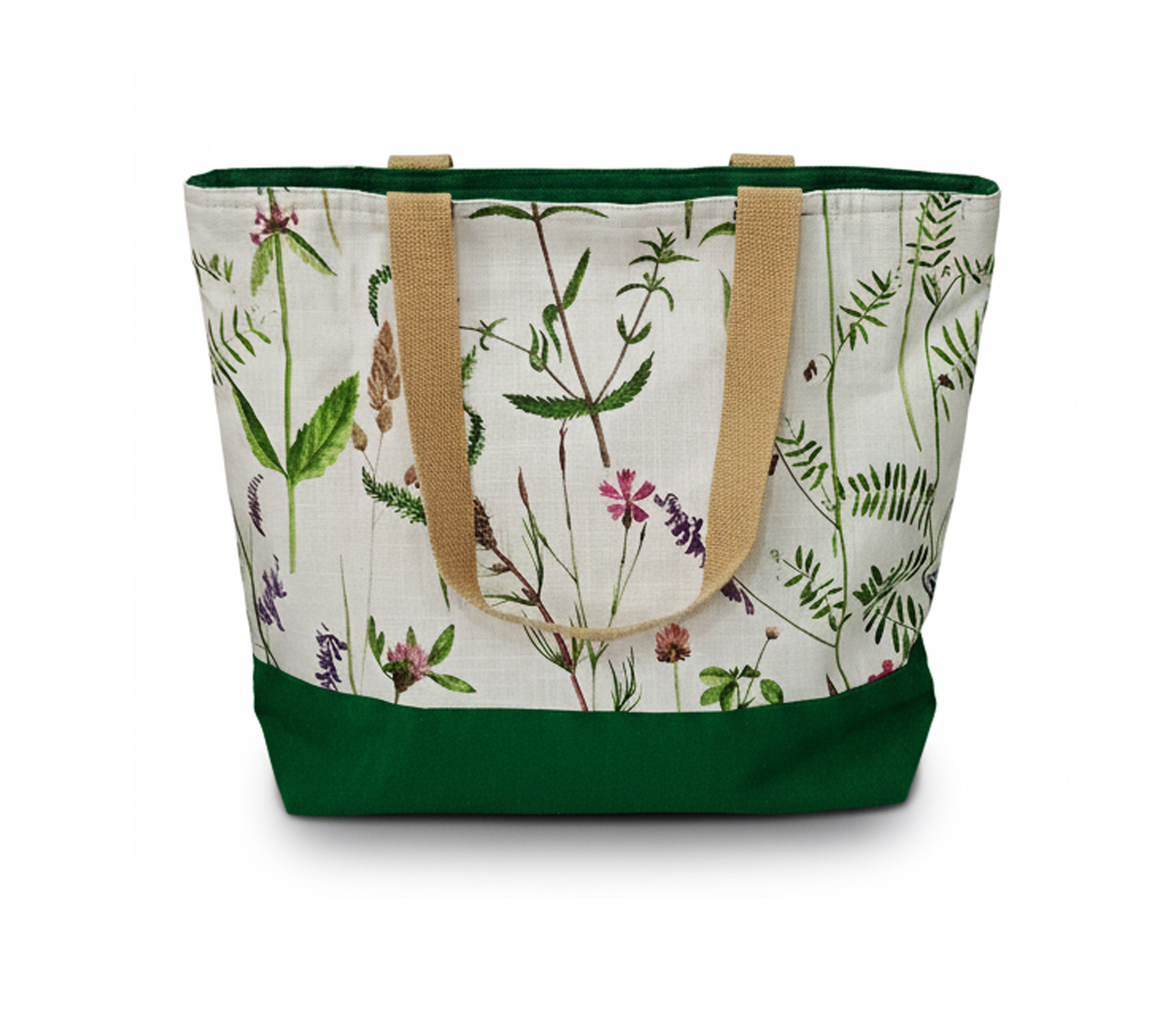 Tote Bag premium Large Floral Green A0383