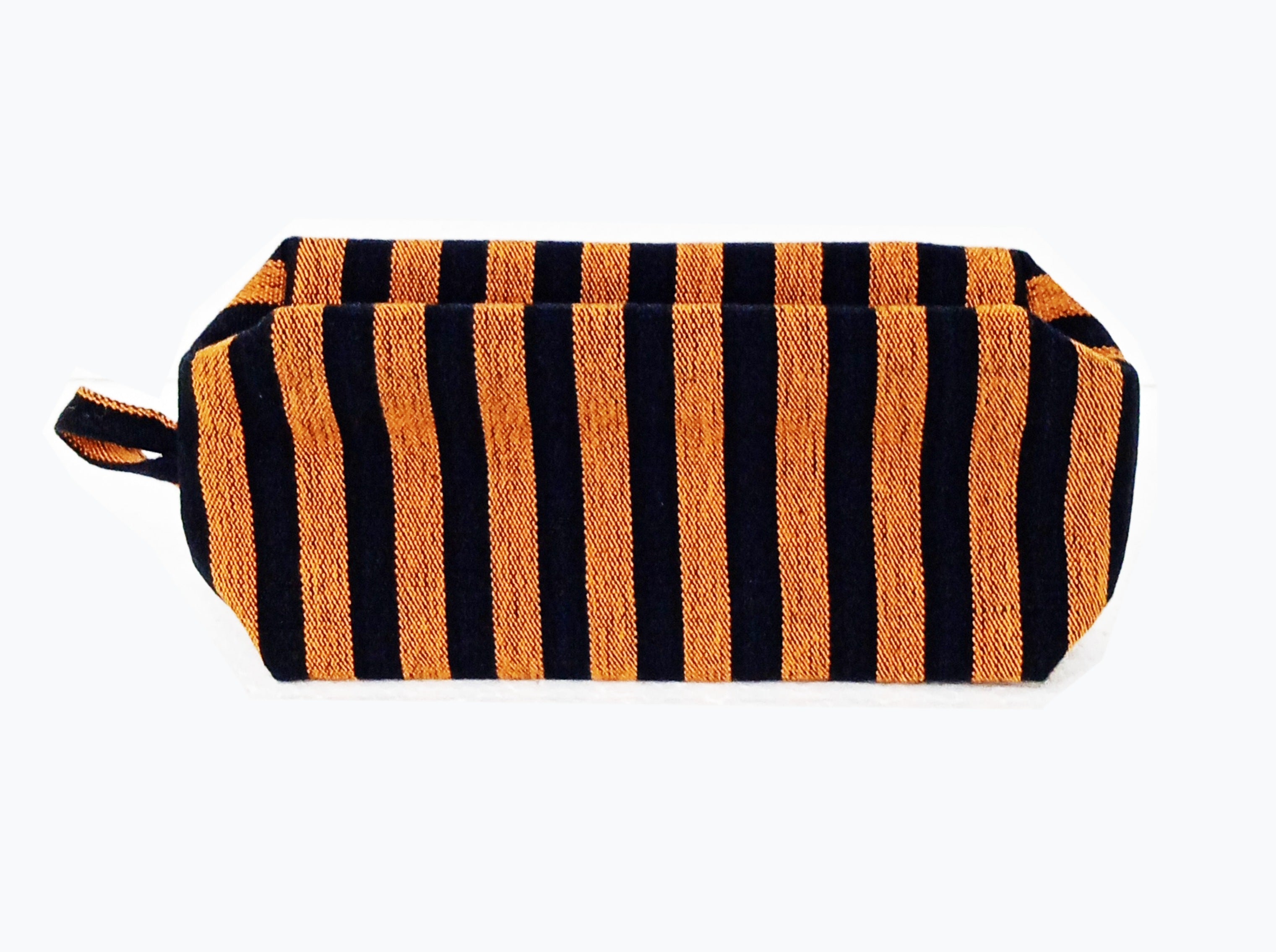 Dopp Kit Handloom Black Strip A0446