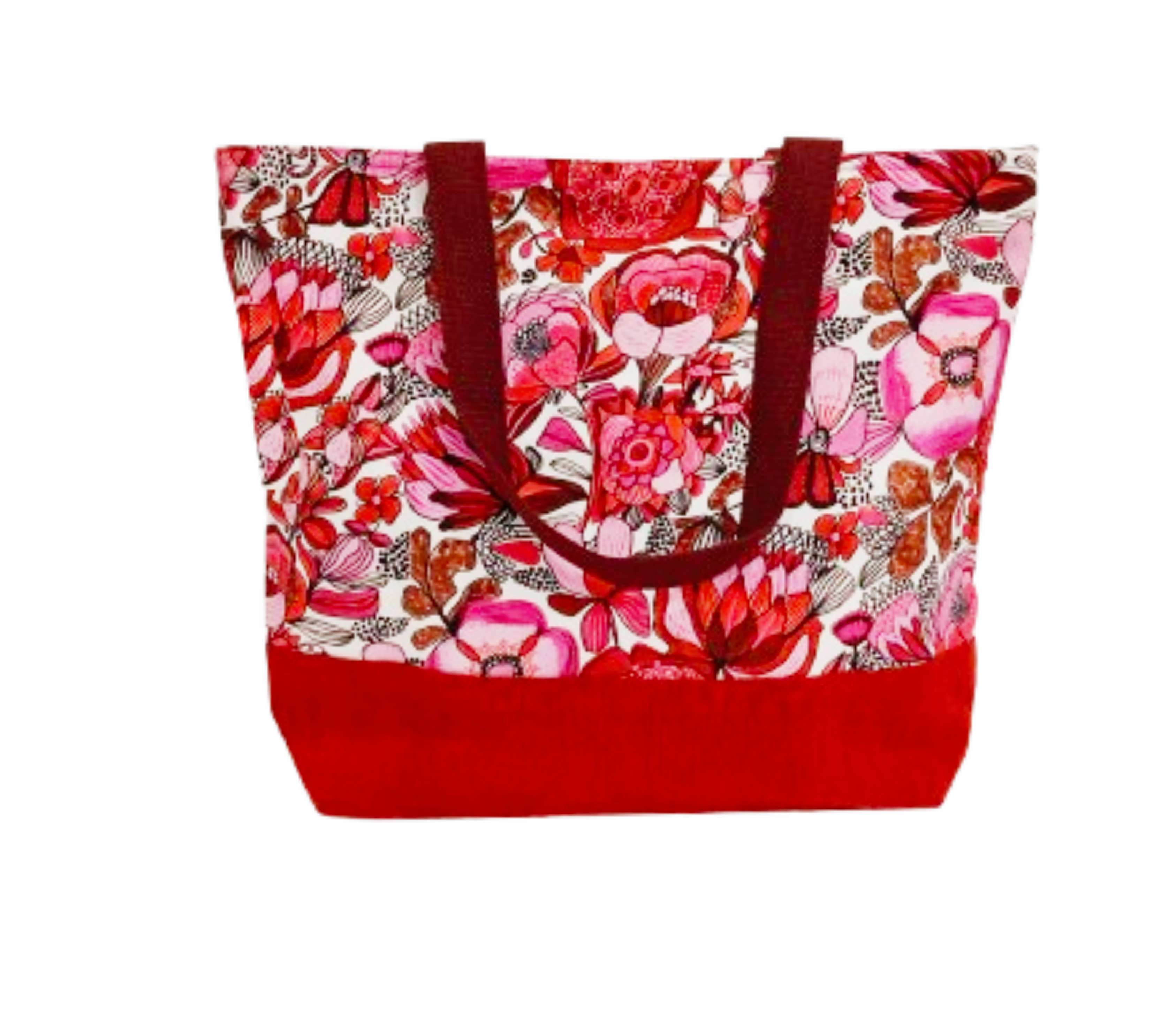 ToteBag premium Large Floral Red A0094