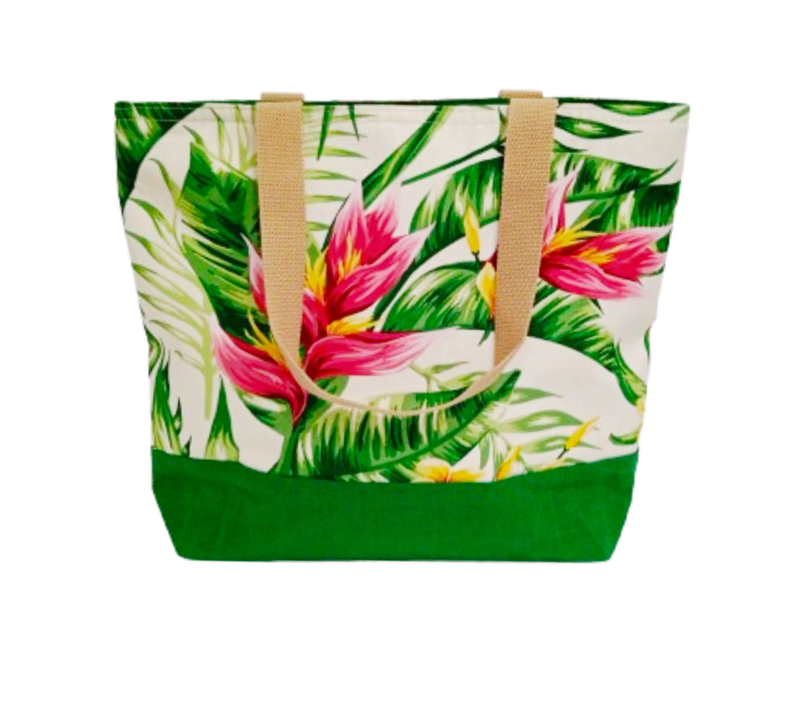 ToteBag premium Large Floral Green A0097