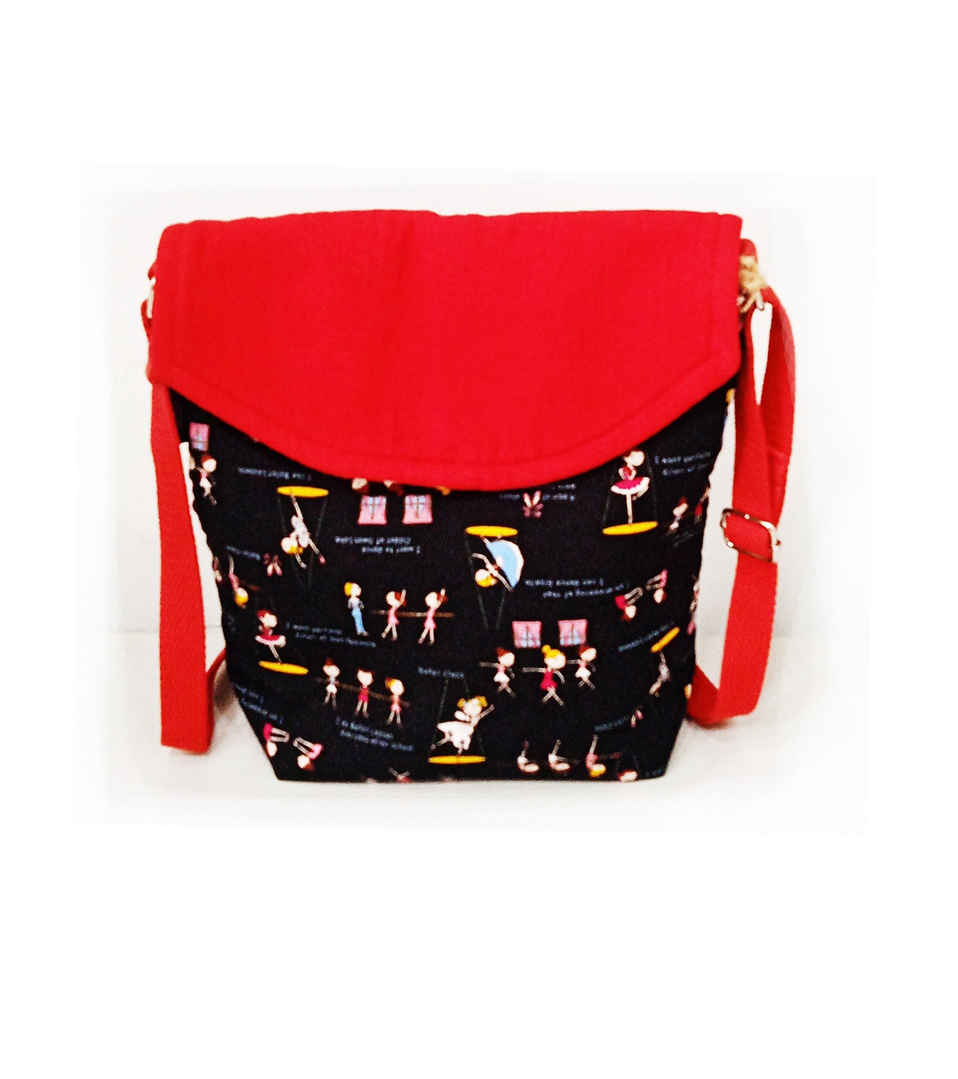 Messenger Bag Large Size Red A0438