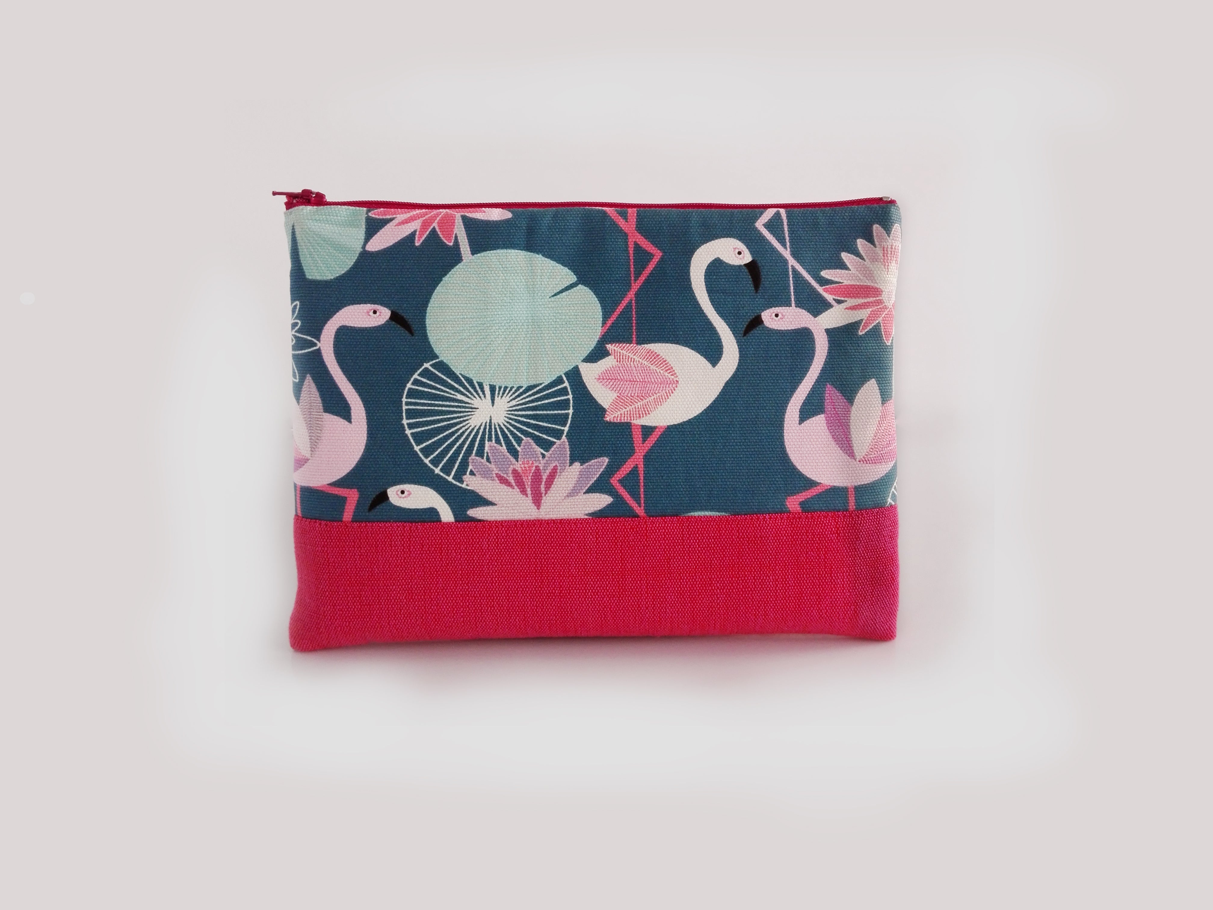 Pencil Case Large Flamingo Coral Pink A0240