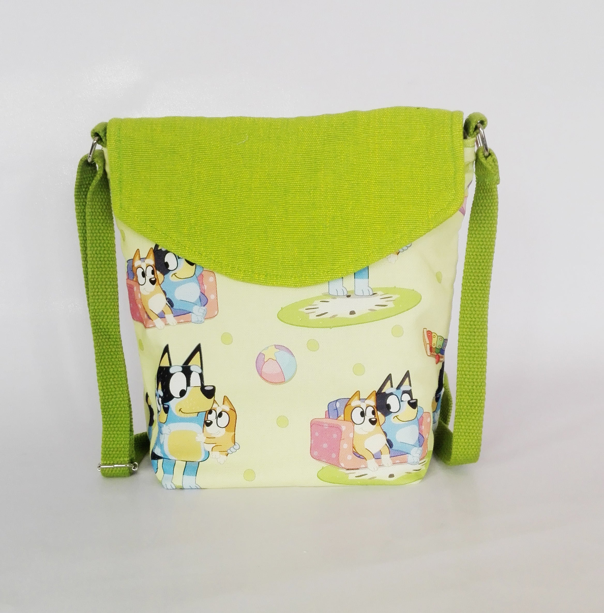 MessengerBag  Large Size Puppy Green A0280