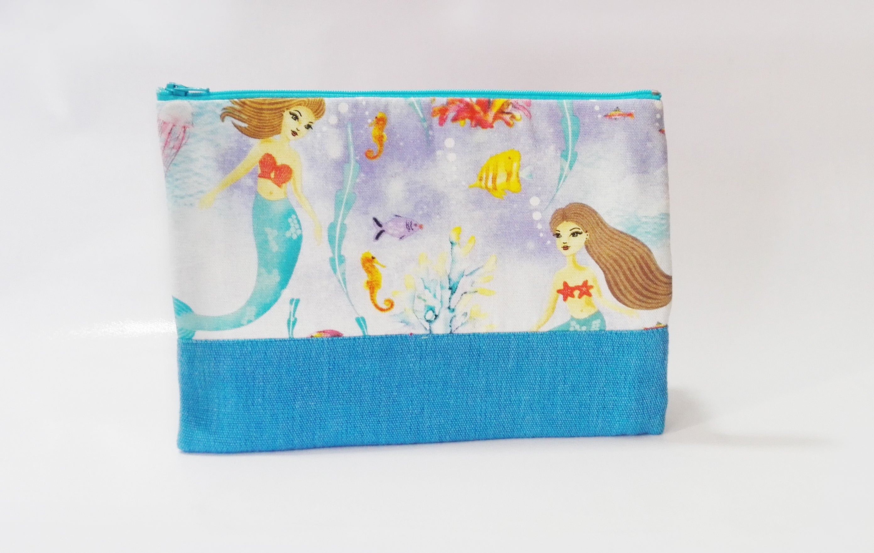 Pencil Case Large Little Mermaid Blue A0309