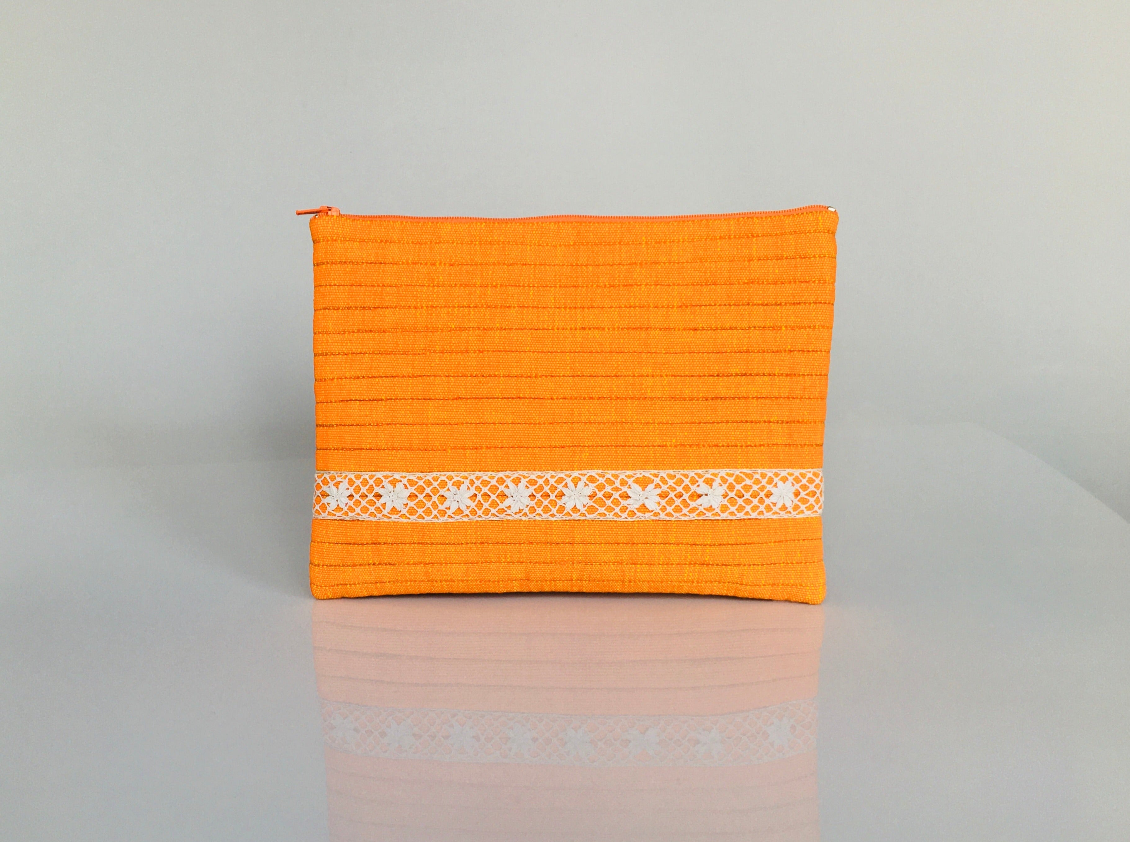 Pencil Case Beeralu Lace Light Orange A0102